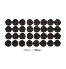 Протектор самоклеючий VOREL 18мм, набір 32шт чорні [24/432]