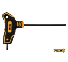 Ключ TORX VOREL: тип "Т", Т20 x 100 x 72 мм, Cr-V 6150 [24/192]