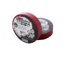 Лента изоляционная VIROK: 15 мм х 10 м x 0,18 мм КРАСНАЯ [15/240]