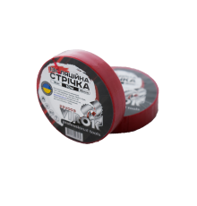 Стрічка ізоляційна VIROK : 15 мм х 10 м x 0,18 мм ЧЕРВОНА [15/240]