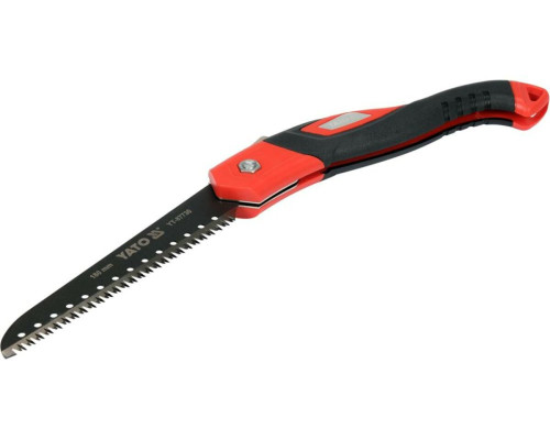 Ножівка до гілок складана YATO; лезо l= 180 мм, 9 зубів/1", t= 1,2 мм [12/48]