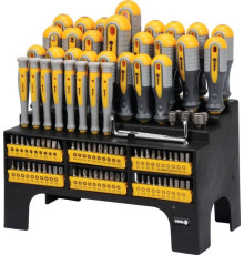 Набір викруток і викруткових насадок VOREL : Cr-V, 100 шт [3/36]