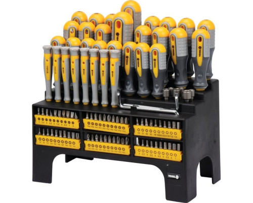 Набір викруток і викруткових насадок VOREL : Cr-V, 100 шт [3/36]