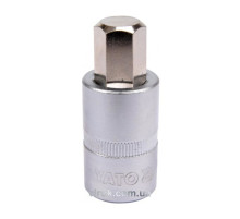 Головка торцевая YATO квадрат 1/2 HEX M14, L=55 мм [40/160]