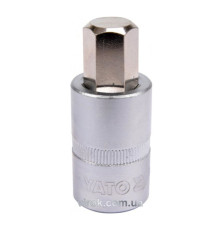 Головка торцевая YATO квадрат 1/2 HEX M14, L=55 мм [40/160]