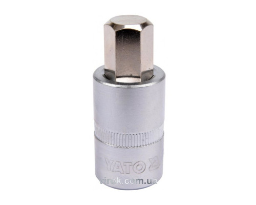 Головка торцевая YATO квадрат 1/2 HEX M14, L=55 мм [40/160]