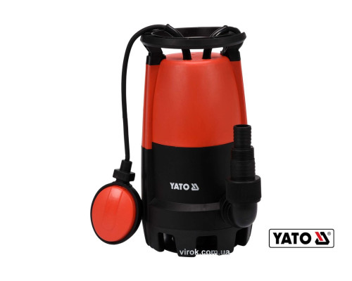 Насос для брудної води мережевий YATO: 400 Вт, 11000 л/год, макс.висота- 5.8 м, макс.глибина-7 м [4]