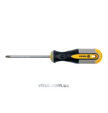 Викрутка хрестова VOREL : "Philips" PH2 х 200 мм. Cr-V [12/36/144]