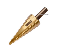 Сверло коническое титановое ступенчатое по металлу STHOR : Ø= 4-20 мм HSS 4241,[25/100]