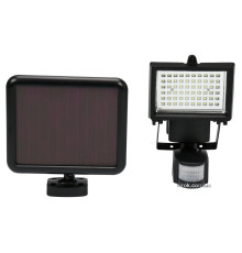 Прожектор діодний з датчиком руху YATO : сонячна батарея, Li-Ion 3,7 В ; P= 4 Вт, Ф= 380 lm [12]