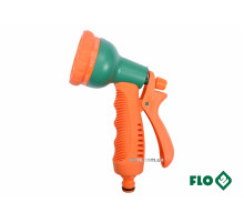 Ороситель-пистолет 8-режимный FLO к шлангу 1/2", ABS-пластик [12/48]