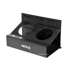 Полка магнитная YATO с 2 большими и 5 малыми отверстиями, 215 x 120 x 130 мм [10]