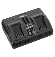 Зарядний пристрій розумний з охолодж YATO для акумул Li-Ion 18 В, 4,5 А, 2 терміна, від мережі 230 B