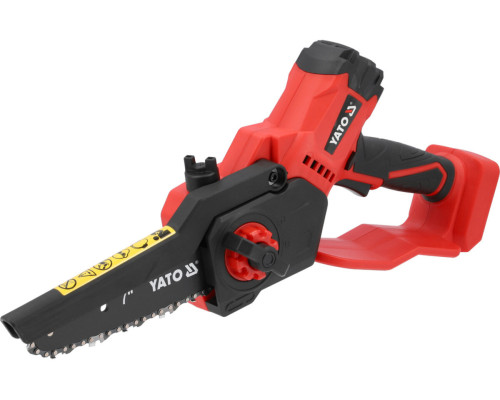 Пила ланцюгова акумуляторна YATO:18 В Li-Ion, шина-7"/17,6 см,31 ланка,безщіткова (БЕЗ АКУМУЛЯТОРА)