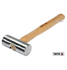 Алюминиевый молоток YATO : Ø40 x 300 мм, m= 300 г, деревянная ручка [6/36]