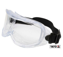 Окуляри захисні YATO прозорі з регульованим еластичним пояском [10/100]