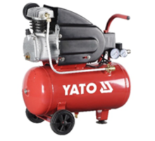 Компрессор сетевой YATO 230 В, 1,5 кВт, давление ≤ 8 Bar, под. воздух-150 л/мин, ресивер-24 л