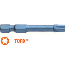 Насадка викруткова ударна USH Blue Shock : TORX T25 x 50 мм Torsion подовжена, Уп. 5 шт.