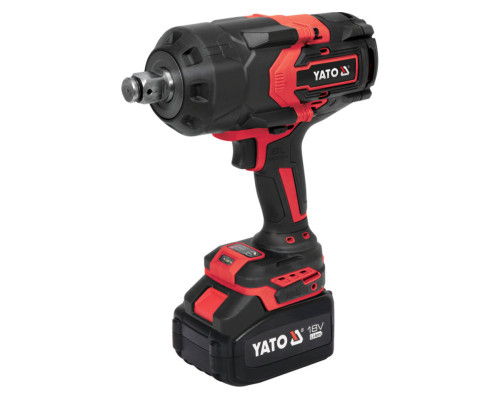 Гайковерт ударний акумуляторний YATO: 18 В Li-Ion 6 АГод, квадрат 3/4", КМ- 2400 Нм [3/24]