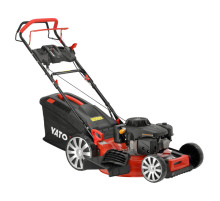 Газонокосилка бензиновая YATO с приводом: 4,5кВт, ширина резки: Ø= 56 см, травосборник- 62л