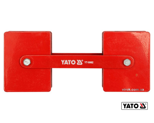 Струбцина магнітна для регулювання кута зварки YATO : 2 x 22,5 кг, 85х65х22 мм [6]