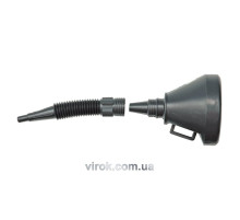 Лійка гнучка VOREL "2 в 1" чорна [30]