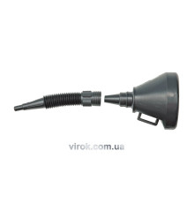 Лійка гнучка VOREL "2 в 1" чорна [30]