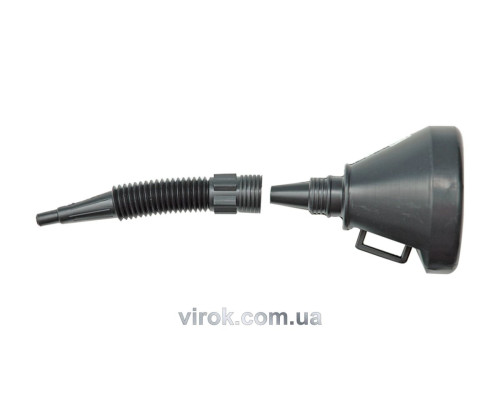 Лійка гнучка VOREL "2 в 1" чорна [30]