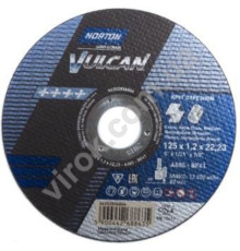 Диск відрізний по металу і нержав. сталі тм "NORTON VULCAN"; Ø= 125х22,2 мм, t= 1,2 мм