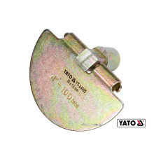 Скребок YATO півкруглий для очищення каналізації :Ø=9.5см, t=1.5 мм,з оцинков.сталі, до YT-24980(DW)