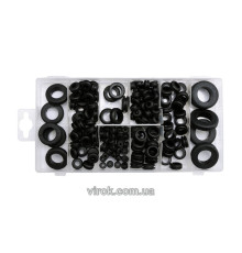 Набір гумових прокладок різних розмірів YATO : 180 шт [5/20]