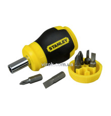 Викрутка тримач насадок HEX 1/4 "Multibit Stubby" : 6 насадок, (Компл. 7 шт.)