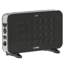 Обігрівач конвекторний LUND від ел.мережі- 230 В, 3 регулюв режими- 0,75,1,25 і 2 кВт з вентилятором