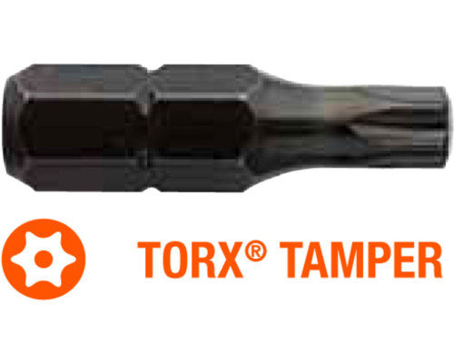 Насадка викруткова USH Industry : TORX Tamper T40T x 25 мм Torsion, Уп. 10 шт.