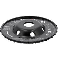 Диск-фреза випуклий до КШМ YATO по дереву, шпаклівці, гіпсу; Ø=120/22.2 мм, t= 16/6мм шорстк №1 [10]