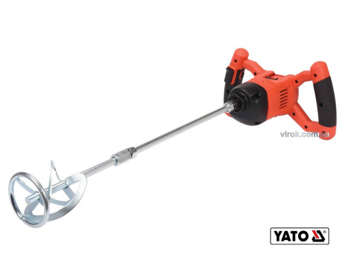 Миксер аккумуляторный YATO: Li-Ion 18 В, крепление М14. 650 об/мин,(БЕЗ АККУМУЛЯТОРА) DW