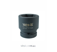 Головка торцева ударна 6-гранна YATO : квадрат 1", М= 41 мм, L= 65 мм [4/16]