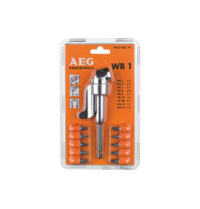 Насадка кутова до шурупокрутів AEG з 10 викрутковими насадками в упаковці