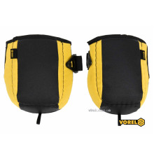Наколінники захисні VOREL з поліетилену, жовто-чорні [20/240]