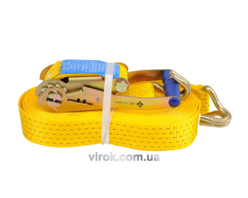 Пас для крепления багажа с трещаткой VOREL: 2500 daN, 50мм х 12м [5]