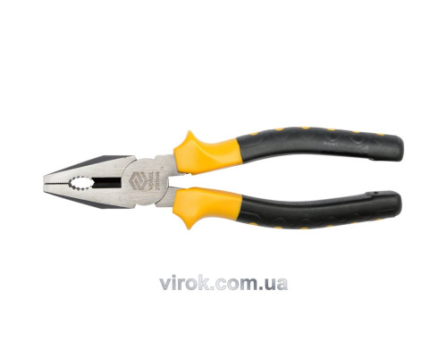 Плоскогубці універсальні VOREL з ізольованими ручками, l= 200 мм [6/60]