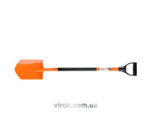 Лопата штикова FLO трапецев. 28х19,5 см з металевим держаком з пластик. захватом [140]