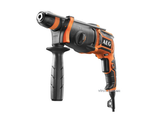 Перфоратор мережевий SDS+ AEG: 800 Вт, 2.4 Дж, 4500 уд/хв, Ø≤ 24 мм, зі змінною цангою (4935451553)