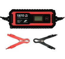 Зарядний прилад мережевий з LCD дисплеєм 230В YATO до акумуляторів 6V-2А 12V-4А, макс. 240 AГод [20]