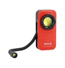 Ліхтар діодний з гнучкою лампою 3 в 1 акумул. YATO Li-Po 3.7 В, 800 мАГод, 600 Lm, 4 режими [24]