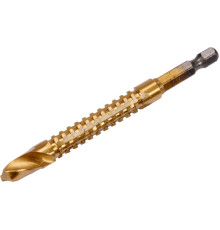 Свердло фрезерувальне по металу YATO : HSS-TIN, Ø= 9 мм, l= 102 мм, HEX - 1/4" [50/200]