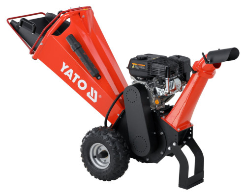 Подрібнювач гілок бензиновий YATO 4,8 кВт двиг- 196 см3 для гілок максим. Ø= 10 см, бак- 3,6 л,