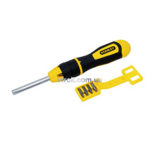 Викрутка реверсивна STANLEY "Multibit" : тріщатка, насадки 10 (Набір/Шт)