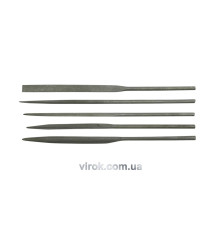 Надфілі VOREL : L= 4,0x160 мм, Без ручки, Набір 10 Шт/Уп. [25/100]