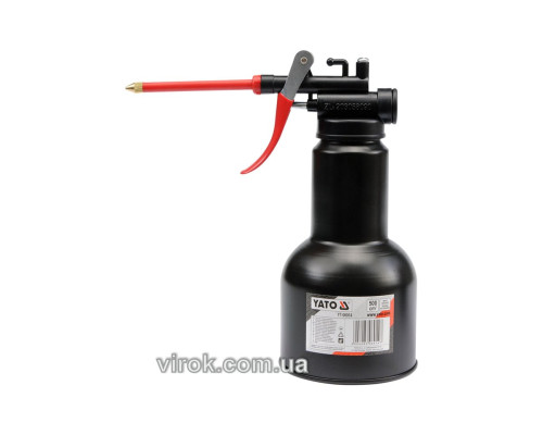 Масленка рычажная YATO : гибкий аппликатор, V= 500 см³ [10/80]